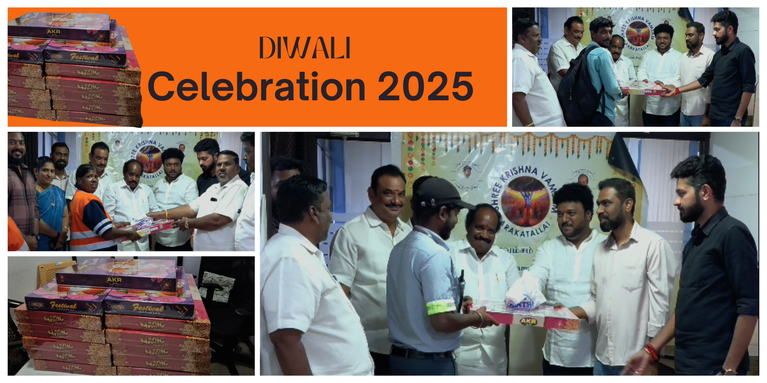 Diwali Celebration by Shree Krishnavamsam Arakattalai Trust